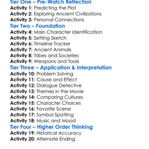 10000 Bc 2008 Worksheet Activity Booklet