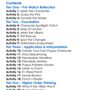 101 Dalmatians Ii Patchs London Adventure 2003 Worksheet Activity Booklet