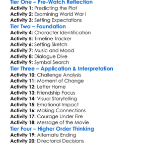 1917 2019 Worksheet Activity Booklet