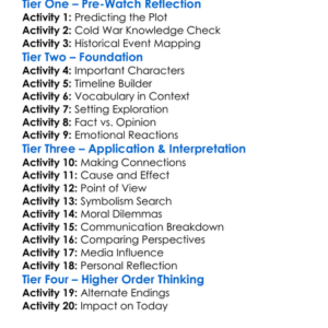 1983 The Brink Of Apocalypse 2007 Worksheet Activity Booklet