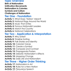 19Th-Century Nationalism Worksheet Activity Booklet
