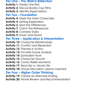 22 Jump Street 2014 Worksheet Activity Booklet