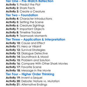 3-Headed Shark Attack 2015 Worksheet Activity Booklet