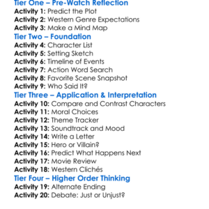 310 To Yuma 2007 Worksheet Activity Booklet