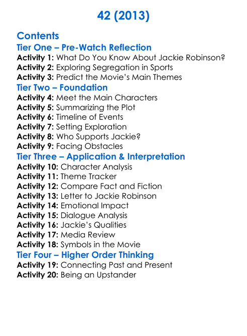 42 2013 Worksheet Activity Booklet