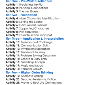 50 First Dates 2004 Worksheet Activity Booklet