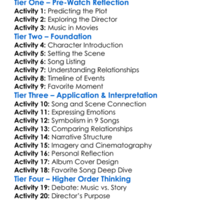9 Songs 2004 Worksheet Activity Booklet