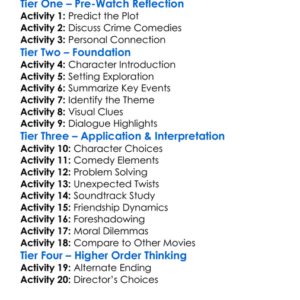 A Bad Idea Gone Wrong 2017 Worksheet Activity Booklet