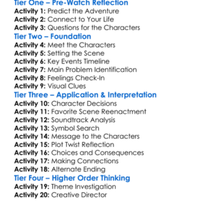 A Big Bold Beautiful Journey 2025 Worksheet Activity Booklet