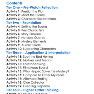 A Bone To Pick An Aurora Teagarden Mystery 2015 Worksheet Activity Booklet