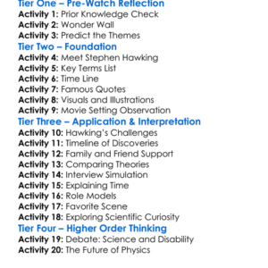 A Brief History Of Time 1991 Worksheet Activity Booklet