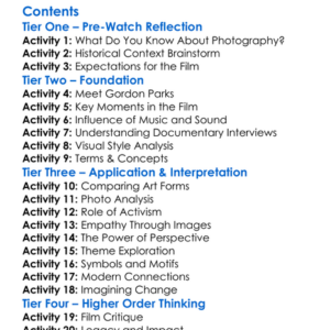 A Choice Of Weapons Inspired By Gordon Parks 2021 Worksheet Activity Booklet