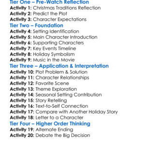 A Christmas In Tennessee 2018 Worksheet Activity Booklet