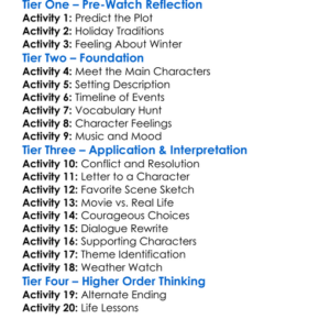 A Christmas Romance 1994 Worksheet Activity Booklet
