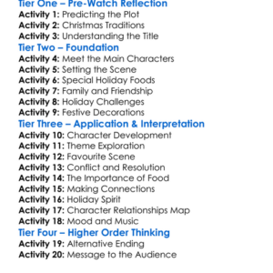 A Christmas To Savour 2021 Worksheet Activity Booklet
