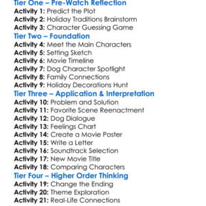 A Christmas Wedding Tail 2011 Worksheet Activity Booklet