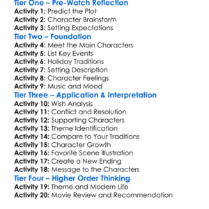 A Christmas Wish In Hudson 2021 Worksheet Activity Booklet