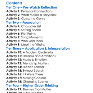 A Cinderella Story Once Upon A Song Worksheet Activity Booklet