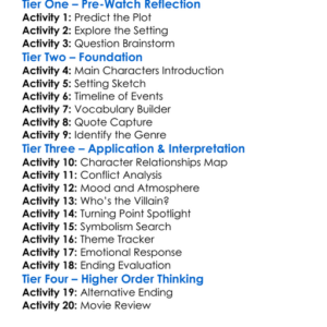 A Climate For Killing 1991 Worksheet Activity Booklet
