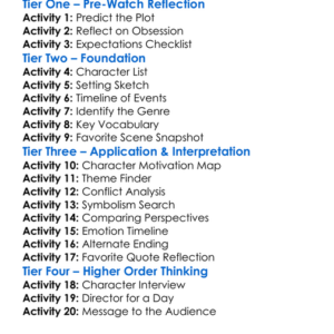 A Deadly Obsession 2012 Worksheet Activity Booklet