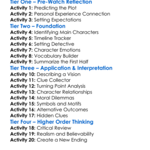 A Deadly Vision 1997 Worksheet Activity Booklet