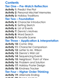 A Dennis The Menace Christmas 2007 Worksheet Activity Booklet