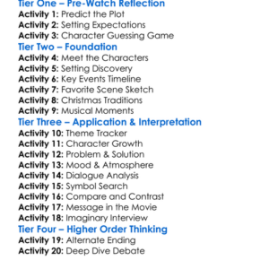 A Fargo Christmas Story 2023 Worksheet Activity Booklet