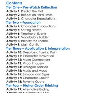 A Few Tales Of Hard Times Chapter 4 Worksheet Activity Booklet