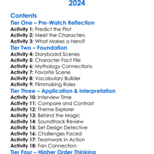 A Heros Journey The Making Of Percy Jackson And The Olympians 2024 Worksheet Activity Booklet