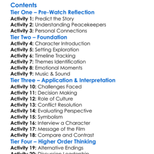 A Journey Of A Thousand Miles Peacekeepers 2015 Worksheet Activity Booklet