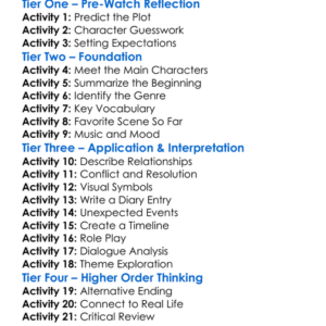 A Life Less Ordinary 1997 Worksheet Activity Booklet