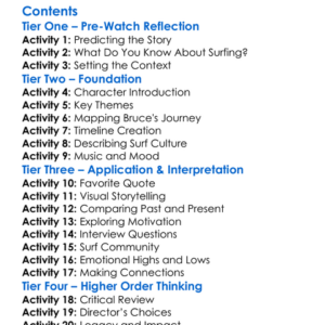 A Life Of Endless Summers The Bruce Brown Story 2020 Worksheet Activity Booklet