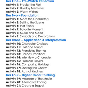 A Little Christmas Charm 2020 Worksheet Activity Booklet