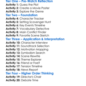 A Mission To Kill 2003 Worksheet Activity Booklet