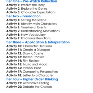 A Mothers Crime 2017 Worksheet Activity Booklet