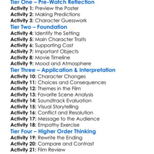 A Night In Old Mexico 2013 Worksheet Activity Booklet