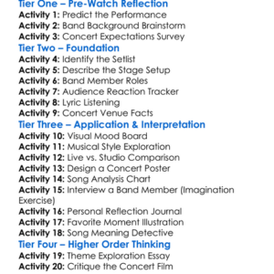 A Perfect Circle Stone And Echo 2013 Worksheet Activity Booklet