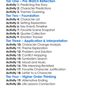 A Perfect Ending 2012 Worksheet Activity Booklet