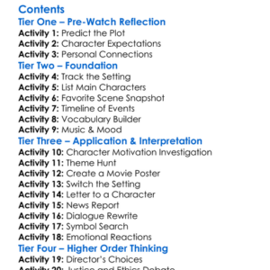 A Rose For Her Grave The Randy Roth Story 2023 Worksheet Activity Booklet