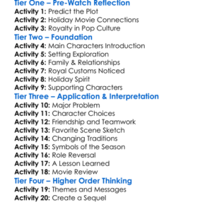 A Royal Christmas Engagement 2020 Worksheet Activity Booklet