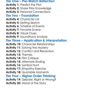 A Shot In The Dark 2020 Worksheet Activity Booklet