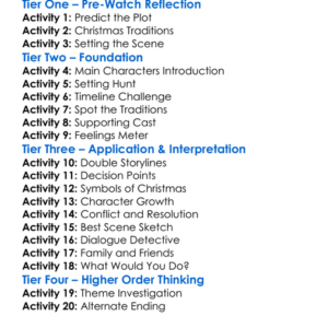 A Tale Of Two Christmases 2022 Worksheet Activity Booklet