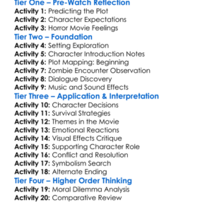 A Wish For The Dead 2014 Worksheet Activity Booklet