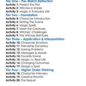 A Witches Ball 2017 Worksheet Activity Booklet