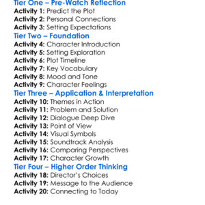 A Working Man 2025 Worksheet Activity Booklet