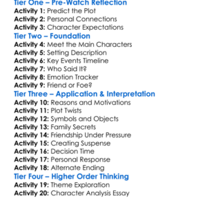 Abduction 2011 Worksheet Activity Booklet