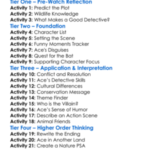 Ace Ventura When Nature Calls 1995 Worksheet Activity Booklet
