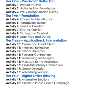 Addiction Incorporated 2011 Worksheet Activity Booklet