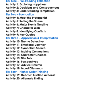 Adultery Paulo Coelho Worksheet Activity Booklet