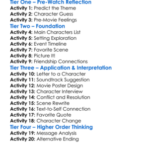 Affections 2012 Worksheet Activity Booklet